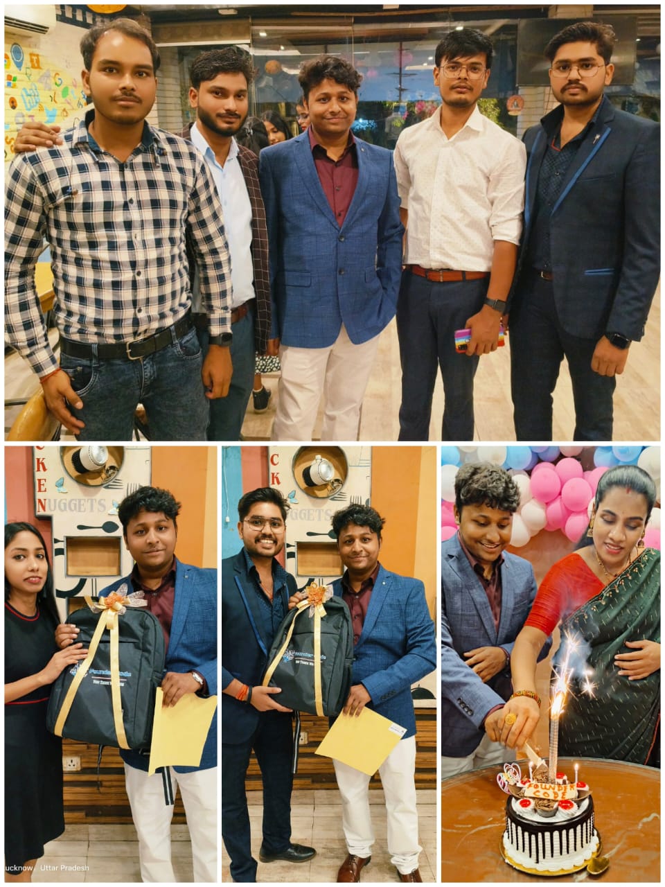 Gifts were distributed by the company's founder